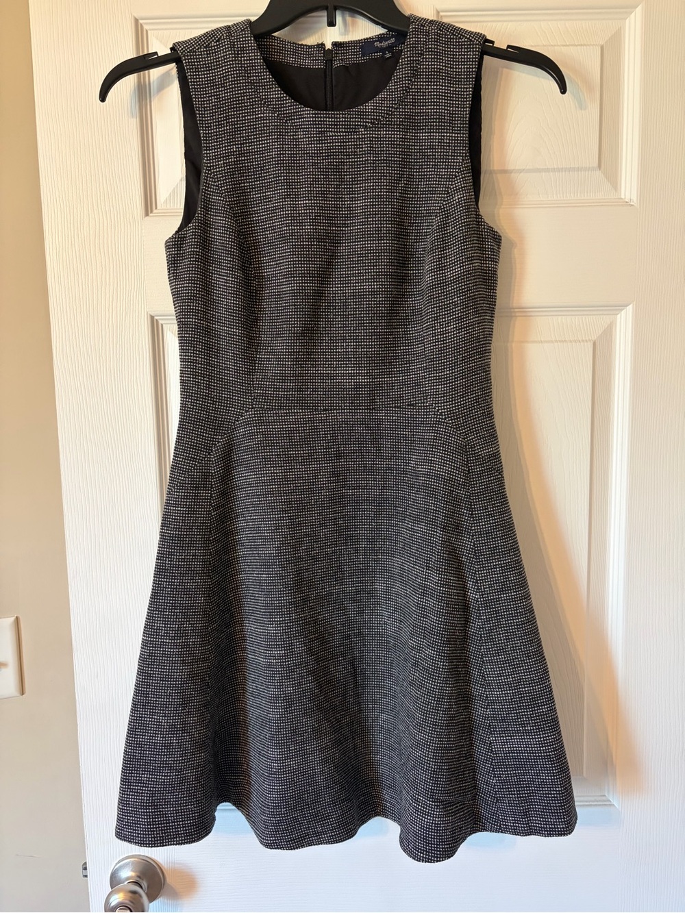 Madewell Textured Black & White Dress